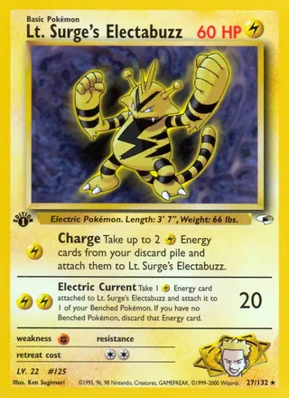 Lt. Surge's Electabuzz (2000)