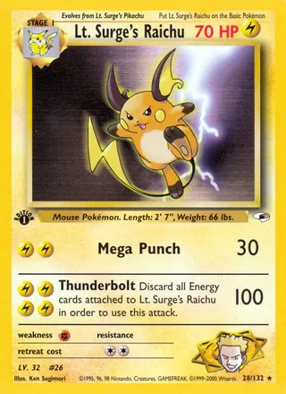 Lt. Surge's Raichu (2000)
