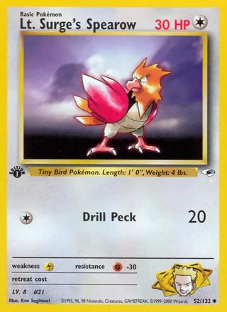 Lt. Surge's Spearow (2000)