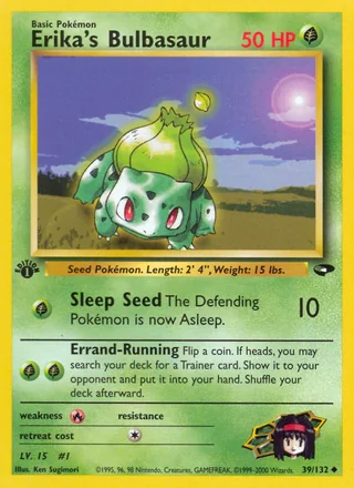 Erika's Bulbasaur — エリカのフシギダネ (1998)