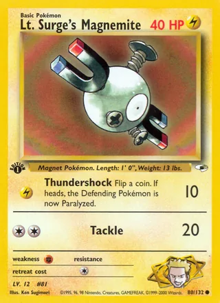 Lt. Surge's Magnemite — マチスのコイル (1998)