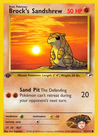 Brock's Sandshrew — タケシのサンド (1998)