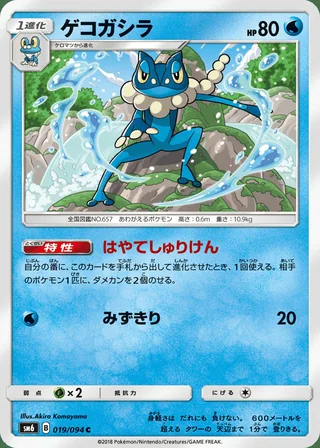 Frogadier — ゲコガシラ (2018)