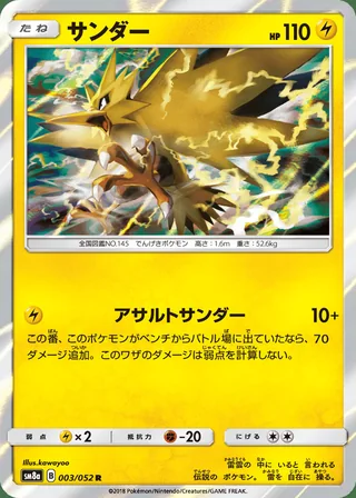 Zapdos — サンダー (2018)