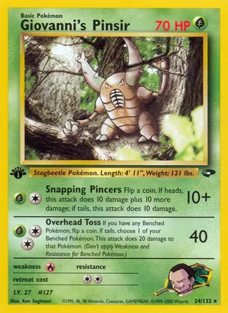 Giovanni's Pinsir — サカキのカイロス (1999)