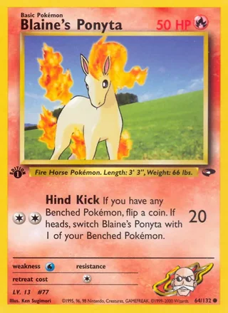 Blaine's Ponyta — カツラのポニータ (1999)