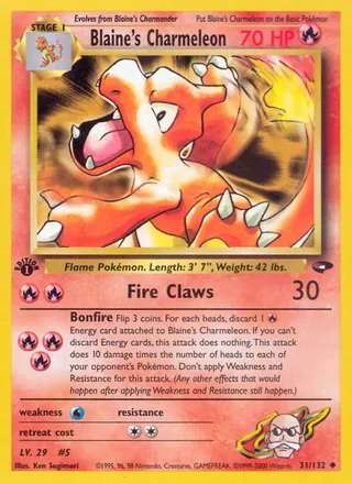 Blaine's Charmeleon — カツラのリザード (1999)