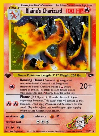 Blaine's Charizard — カツラのリザードン (1999)