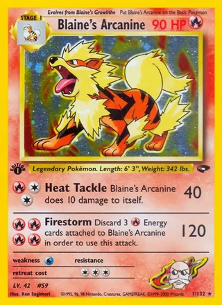 Blaine's Arcanine — カツラのウインディ (1999)