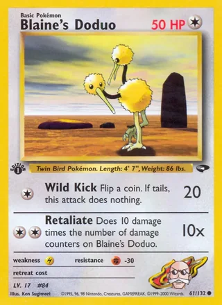 Blaine's Doduo — カツラのドードー (1999)