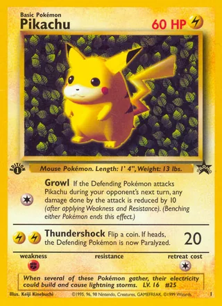 Pikachu (first printing)