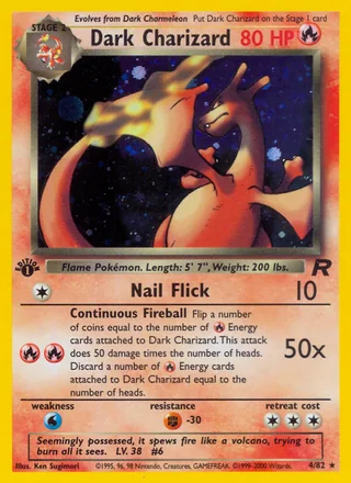 Dark Charizard — わるいリザードン (1997)