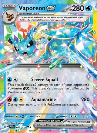 Vaporeon ex (2025)