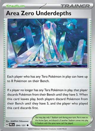 Area Zero Underdepths (2025)
