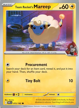 Team Rocket's Mareep (2025)