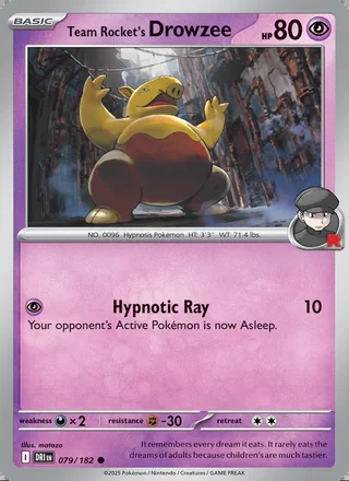 Team Rocket's Drowzee (2025)