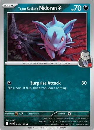 Team Rocket's Nidoran♀ (2025)