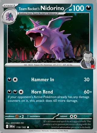 Team Rocket's Nidorino (2025)