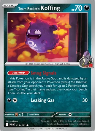 Team Rocket's Koffing (2025)