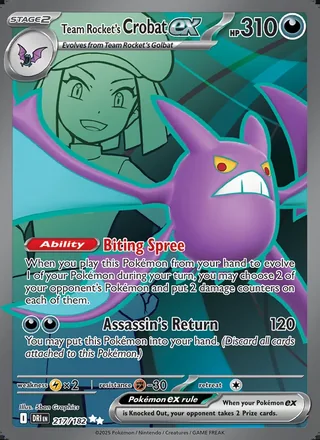 Team Rocket's Crobat ex (2025)