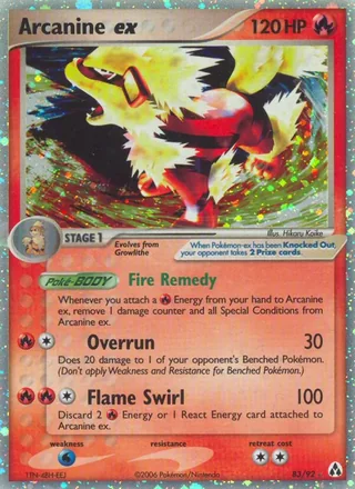 Arcanine ex — ウインディ (2005)