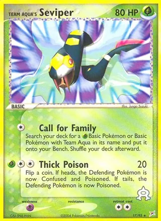 Team Aqua's Seviper — ハブネーク (2003)