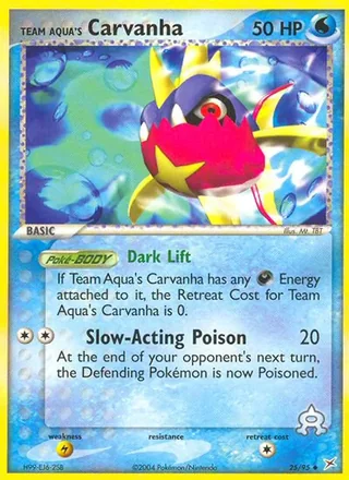 Team Aqua's Carvanha (2004)