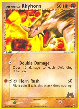 Team Magma's Rhyhorn — サイホーン (2003)