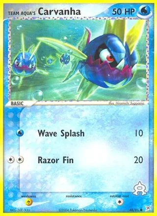 Team Aqua's Carvanha (2004)