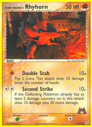Team Magma's Rhyhorn (2004)