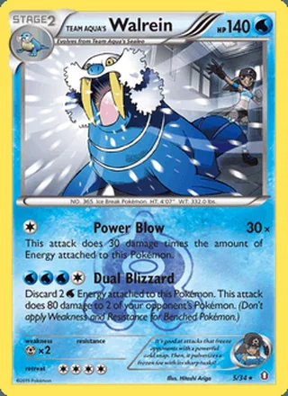 Team Aqua's Walrein (2015)