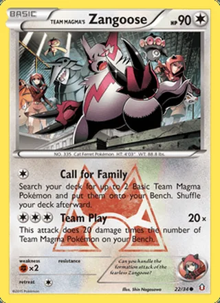 Team Magma's Zangoose (2015)