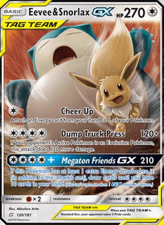 Eevee & Snorlax GX (2019)