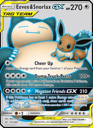 Eevee & Snorlax GX (2019)