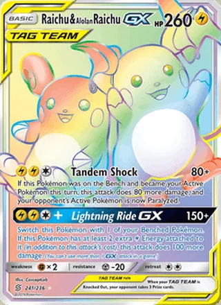 Raichu & Alolan Raichu GX (2019)