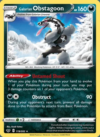 Galarian Obstagoon (2020)
