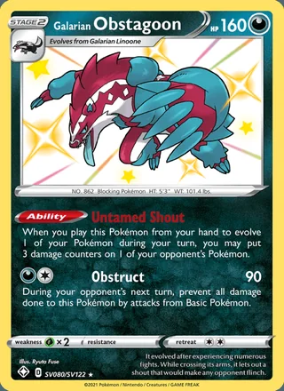 Galarian Obstagoon (2021)