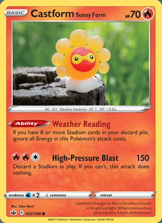 Castform Sunny Form (2021)