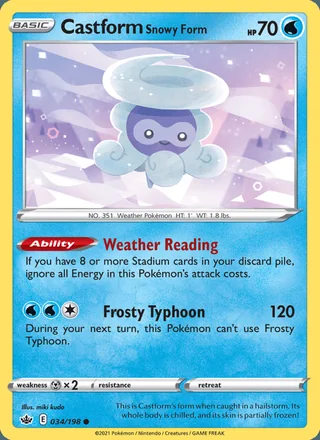 Castform Snowy Form (2021)