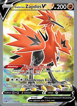Galarian Zapdos V (2021)