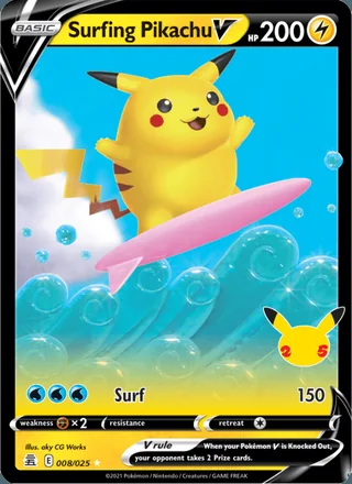 Surfing Pikachu V (2021)