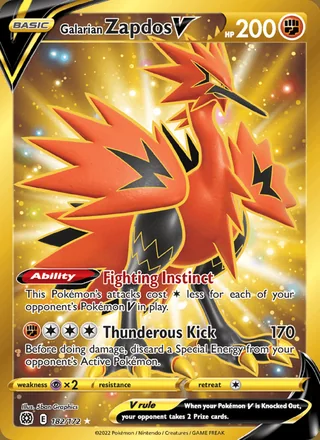 Galarian Zapdos V (2022)