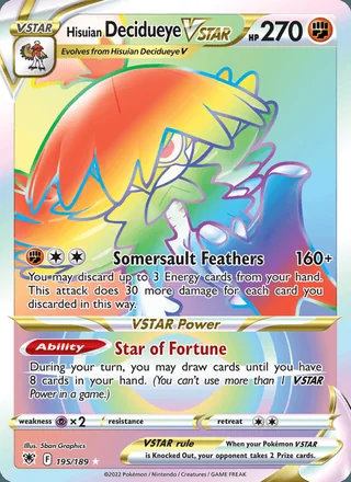 Hisuian Decidueye VSTAR (2022)