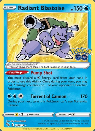 Radiant Blastoise (2022)