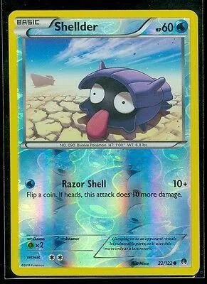 Shellder [Reverse Holo], English Pokemon card