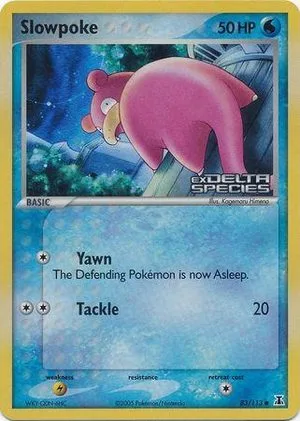 Slowpoke [Reverse Holo], English Pokemon card