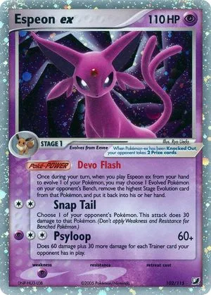 Espeon EX, English Pokemon card