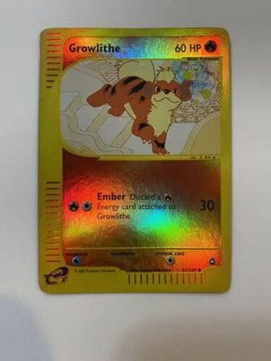 Growlithe [Reverse Holo], English Pokemon card