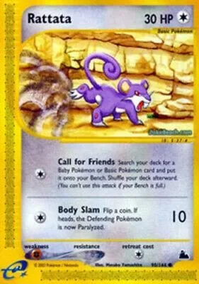 Rattata [Reverse Holo], English Pokemon card