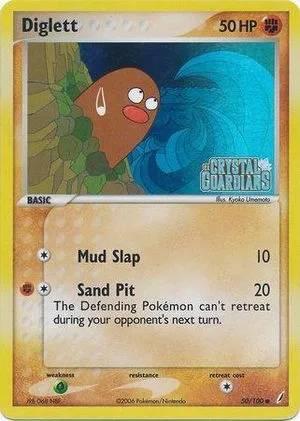 Diglett [Reverse Holo], English Pokemon card